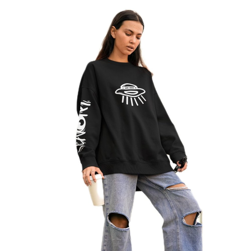 Sweatshirt unisex black